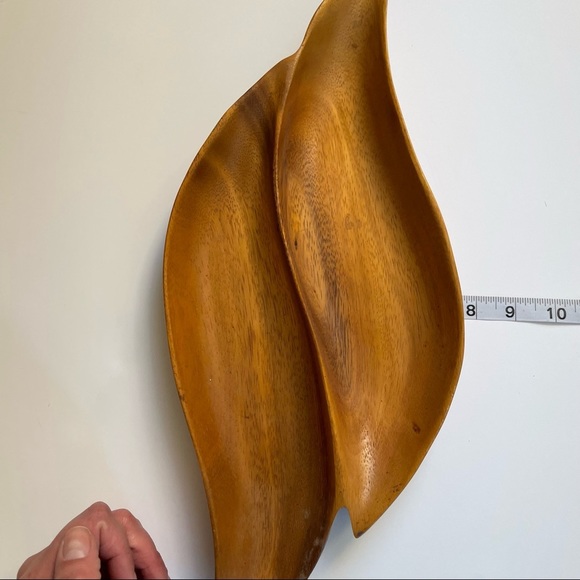 70s vintage wood catch all monkey dish - Picture 6 of 6